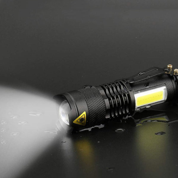 Mini Aluminum Alloy Strong Light Flashlight Outdoor Lighting