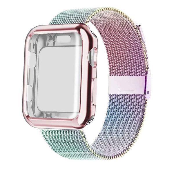 Semi full package electroplated case is suitable for watch strap and case sub set