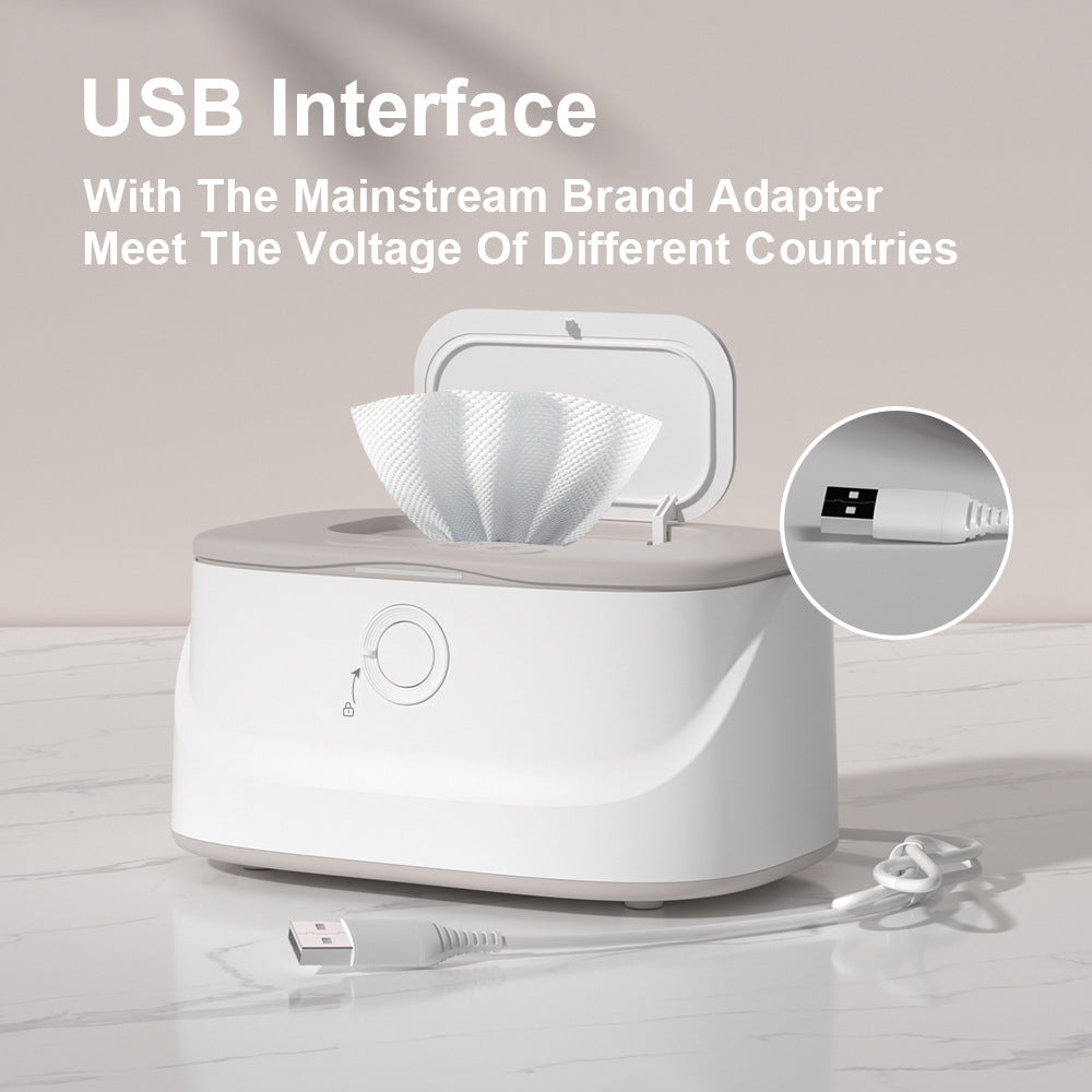 Baby Wipe Heater Night Light USB Plug-in Car Constant Temperature Wipes Box